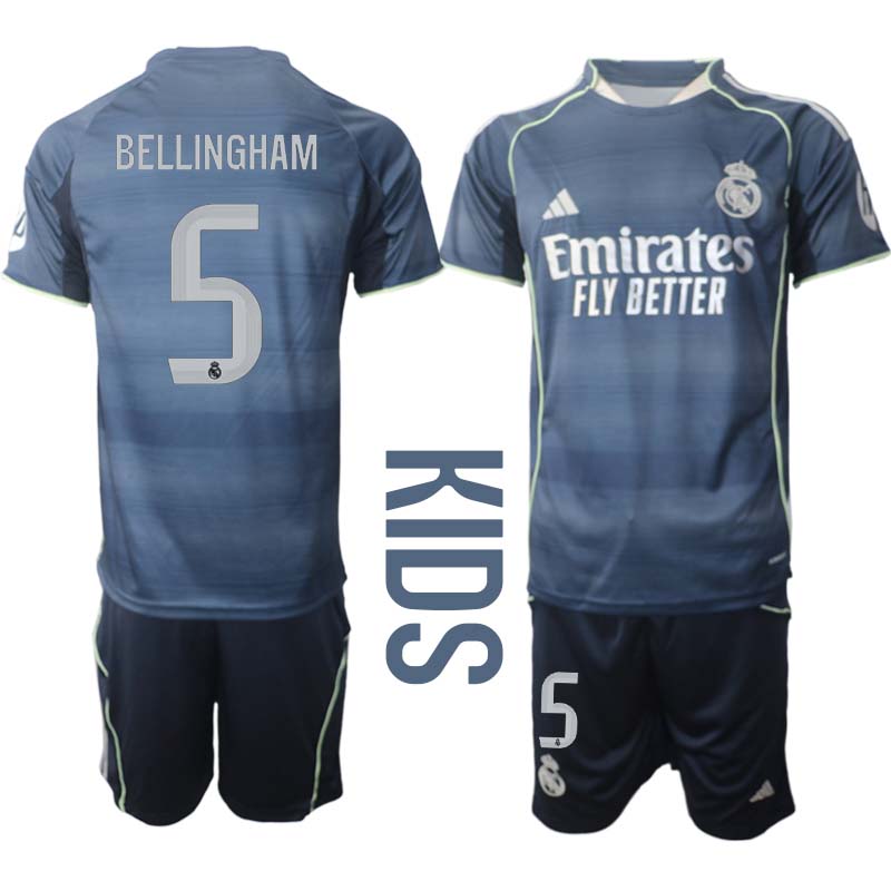 Köpa Fotbollströjor Barn Real Madrid Borta 2025/26 Jude Bellingham 5