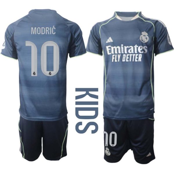 Fotbolls Matchtröjor Barn Real Madrid Borta 2025/26 Luka Modrić 10