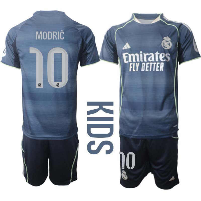 Fotbolls Matchtröjor Barn Real Madrid Borta 2025/26 Luka Modrić 10