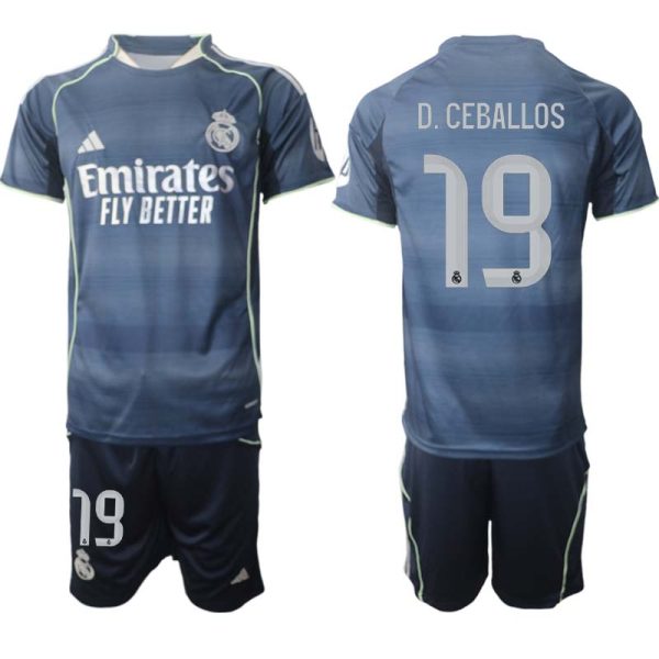 Billiga Fotbollströja Kit Herr Real Madrid Borta 2025/26 Dani Ceballos 19