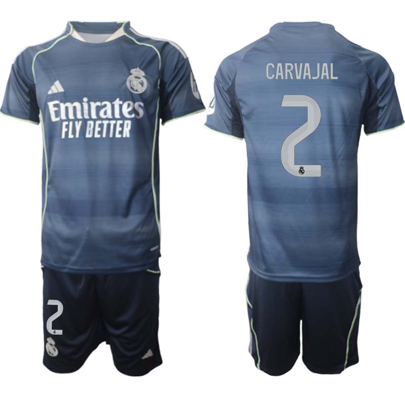 Matchtröjor Fotboll Herr Real Madrid Bortaställ 2025/26 Daniel Carvajal 2
