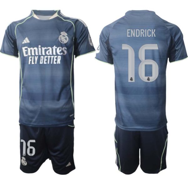 Billiga Fotbollsset Herr Real Madrid Borta 2025/26 Endrick Felipe 16