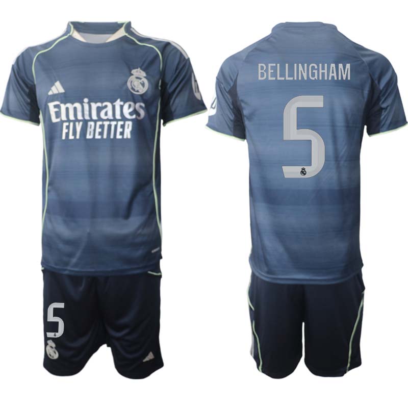 Billiga Fotbollströjor Herr Real Madrid Bortaställ 2025/26 Jude Bellingham 5