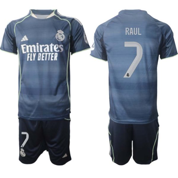 Matchtröjor Fotboll Herr Real Madrid Bortaställ 2025/26 Raul 7