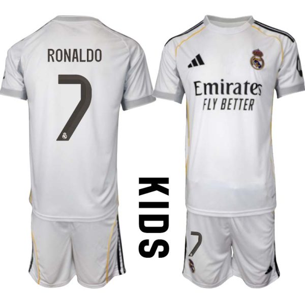 Fotbollströja Barn Real Madrid Hemm 2025/26 Cristiano Ronaldo 7