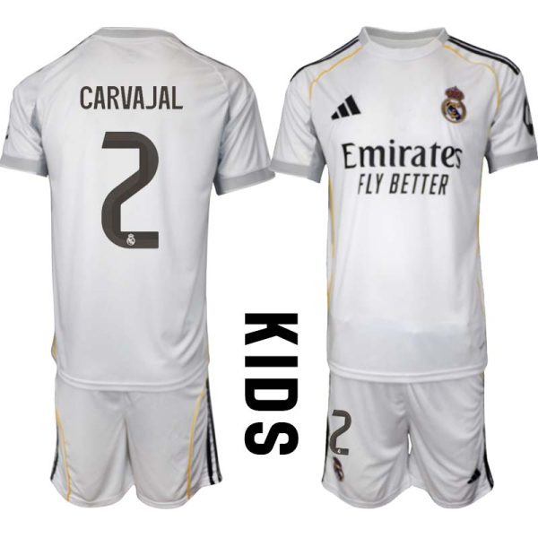 Fotbollströja Barn Real Madrid Hemm 2025/26 Daniel Carvajal 2