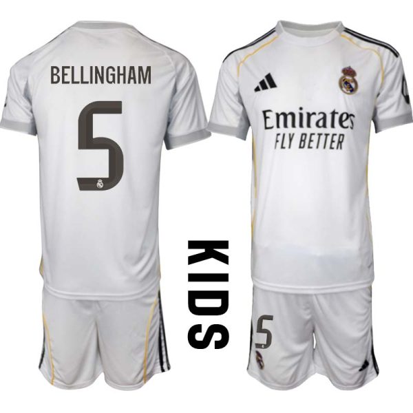 Real Madrid Hemm Fotbollströja 2025/26 Barn Jude Bellingham 5