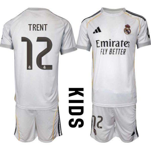 Barn Real Madrid Hemma Tröja 2025/26 Trent Alexander-Arnold 12