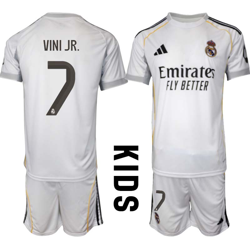 Real Madrid Hemm Fotbollströja 2025/26 Barn Vinicius Junior 7