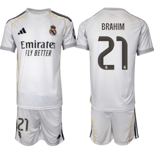 Matchställ Fotboll Herr Real Madrid Hemmaställ 2025/26 Brahim Díaz 21