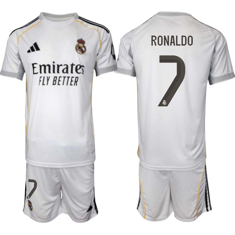 Fotbollströjan Herr Real Madrid Hemmaställ 2025/26 Cristiano Ronaldo 7