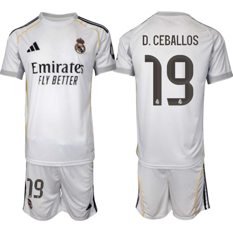 Matchtröjor Herr Real Madrid Hemmaställ 2025/26 Dani Ceballos 19