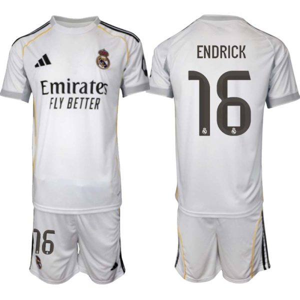 Fotbollskläder Herr Real Madrid Hemmaställ 2025/26 Endrick Felipe 16