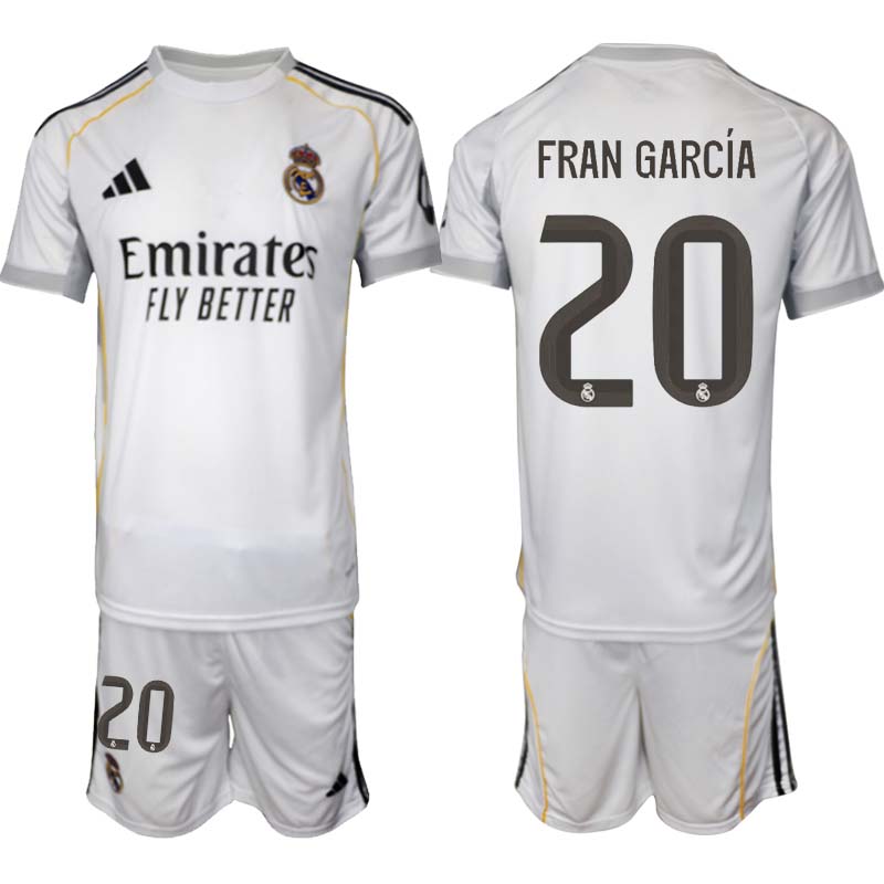 Billiga Fotbollströjor Herr Real Madrid Hemmaställ 2025/26 Fran García 20