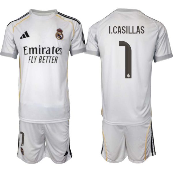 Fotbollskläder Set Herr Real Madrid Hemmaställ 2025/26 Iker Casillas 1