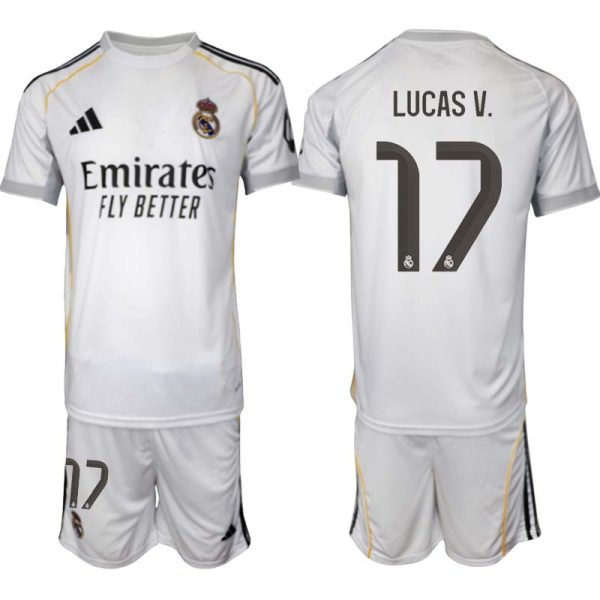 Matchtröjor Herr Real Madrid Hemmaställ 2025/26 Lucas Vazquez 17