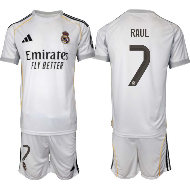 Billiga Fotbollströjor Herr Real Madrid Hemmaställ 2025/26 Raul 7