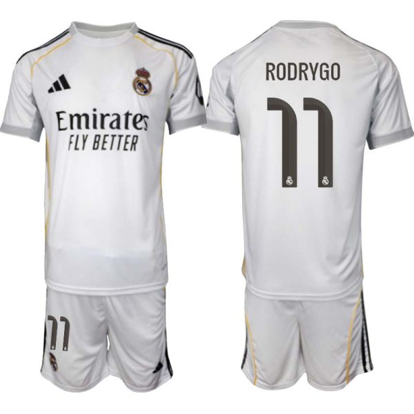 Billiga Fotbollströjor Herr Real Madrid Hemmaställ 2025/26 Rodrygo 11