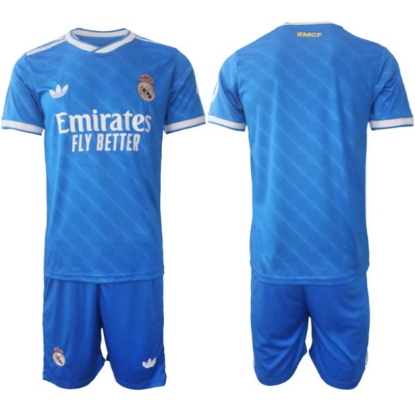 Billiga Fotbollströjor Herr Real Madrid Tredjeställ 2025/26 Fotbollskläder Set