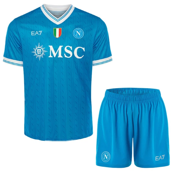 Köpa Fotbollströjor Barn SSC Napoli Hemmatröja 2025/26 Fotbollsställ