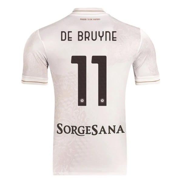 SSC Napoli Borta 2025/26 Herr Matchtröja med tryck Kevin De Bruyne 11