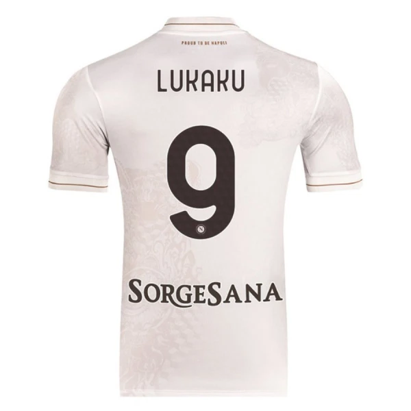 SSC Napoli Borta Fotbollströjor 2025/26 Herr med tryck Romelu Lukaku 9