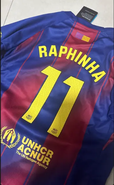 Fotbollsklader Set Barn FC Barcelona Hemmatroja 2026 Raphinha Belloli 11-1.webp