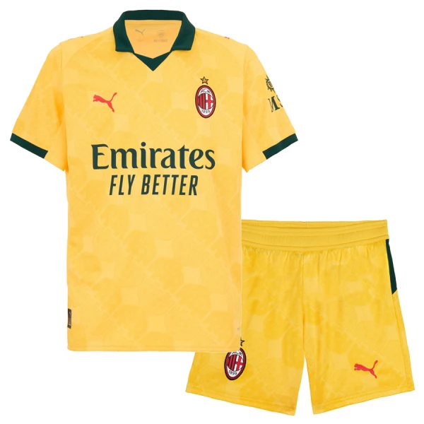 Fotbollskläder Set Barn AC Milan Tredjeställ 2025/26 Med Eget Namn
