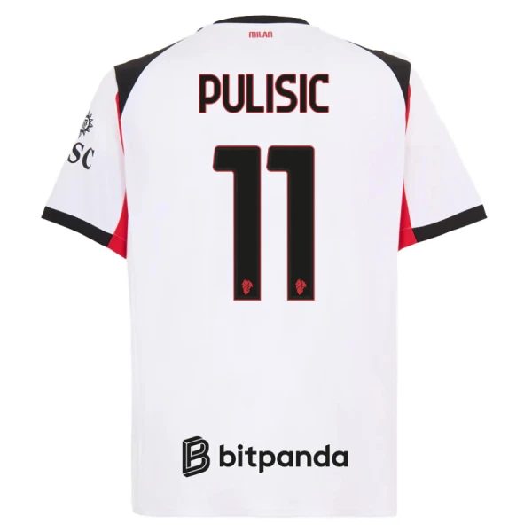 Matchtröjor Fotboll Herr AC Milan Bortatröja 2025/26 Christian Pulisic 11