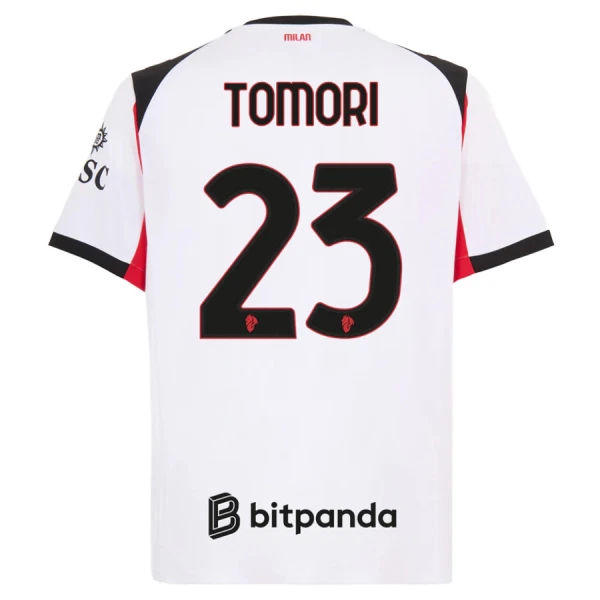 Matchtröjor Fotboll Herr AC Milan Bortatröja 2025/26 Fikayo Tomori 23