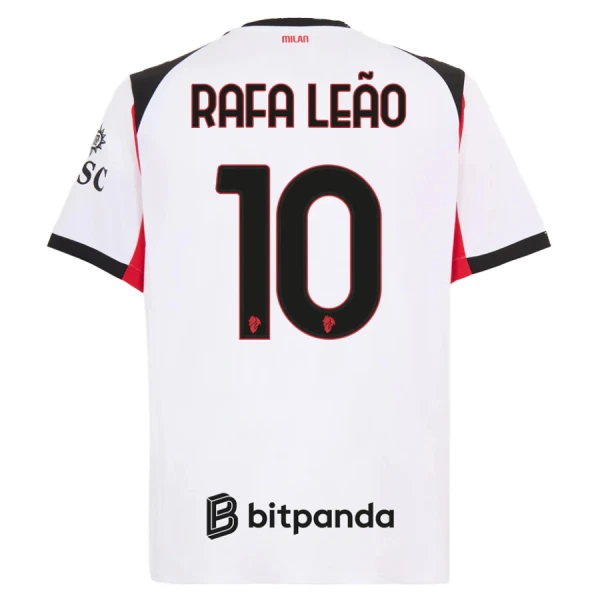 Matchtröjor Fotboll Herr AC Milan Bortatröja 2025/26 Rafael Leão 10