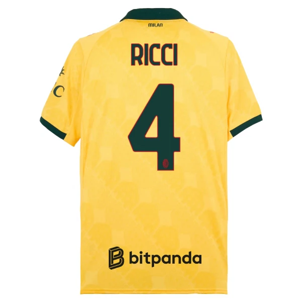 Billiga Fotbollströjor Herr AC Milan Tredjetröja 2025/26 Samuele Ricci 4