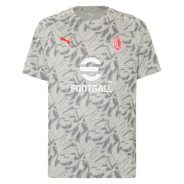 AC Milan Träningströja Pre-Match 2025/26 Herr Grå Fotbollströja