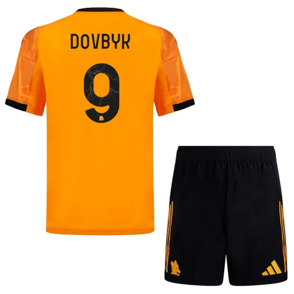 Matchtröjor Fotboll Barn AS Roma Bortaställ 2025/26 Artem Dovbyk 9