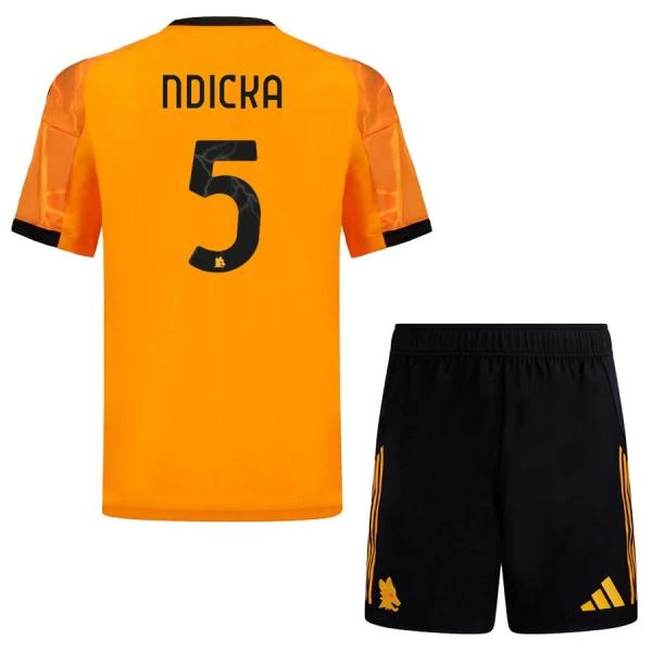 Billiga Fotbollströjor Barn AS Roma Bortaställ 2025/26 Evan Ndicka 5