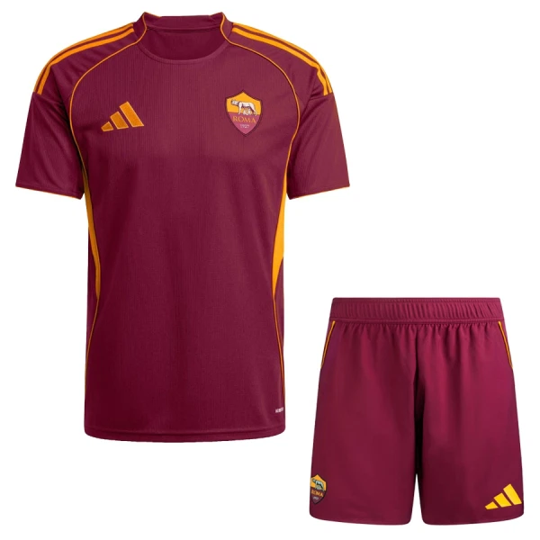 Köpa Fotbollskläder Set Barn AS Roma Hemmaställ 2025/26
