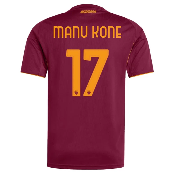 AS Roma Hemma Fotbollströja 2025/26 Herr Kortärmad Manu Kone 17