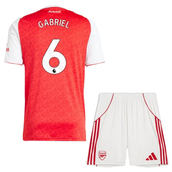 Fotbollströjor Barn Billiga Arsenal Hemmaställ 2025/26 Gabriel Magalhães 6