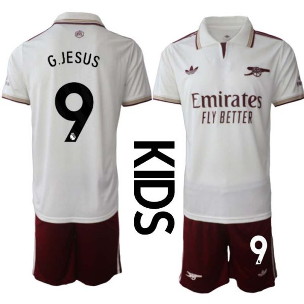 Fotbollströjor Barn Billiga Arsenal Tredjeställ 2025/26 Gabriel Jesus 9