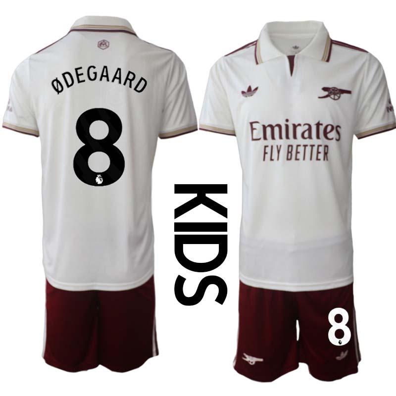 Fotbollströjor Barn Billiga Arsenal Tredjeställ 2025/26 Martin Ødegaard 8