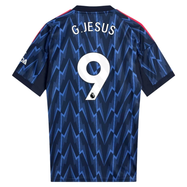 Herr Fotbollströjor Arsenal Bortatröja 2025/26 med tryck Gabriel Jesus 9
