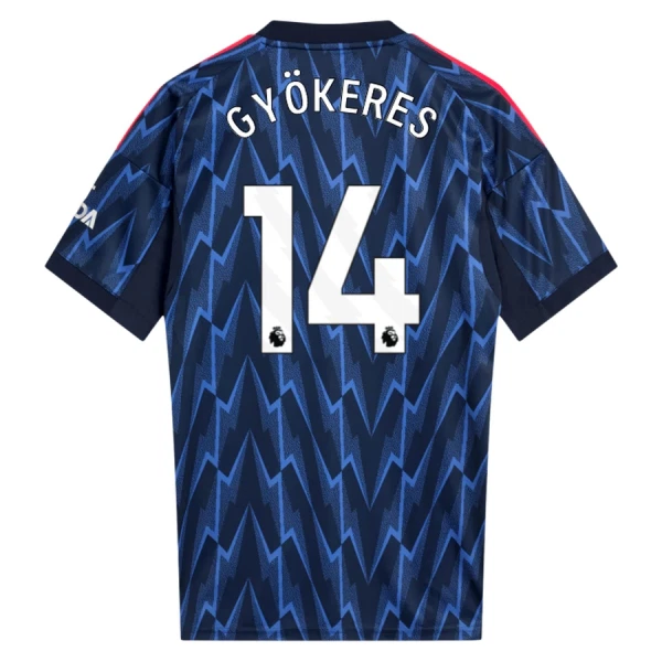 Herr Fotbollströja Arsenal Bortatröja 2025/26 med namn Viktor Gyökeres 14