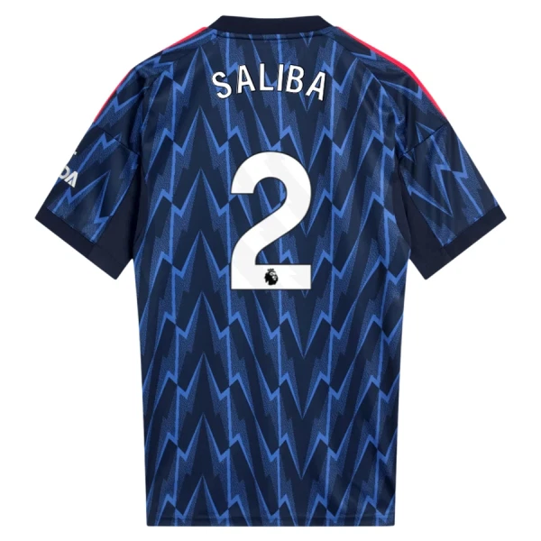 Herr Fotbollströja Arsenal Bortatröja 2025/26 med namn William Saliba 2