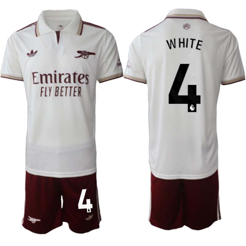Fotbollströjor Billigt Herr Arsenal Tredjeställ 2025/26 Ben White 4