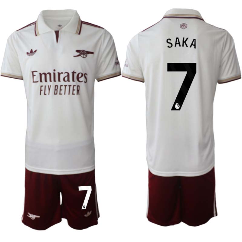Billiga Fotbollsset Herr Arsenal Tredjeställ 2025/26 Bukayo Saka 7