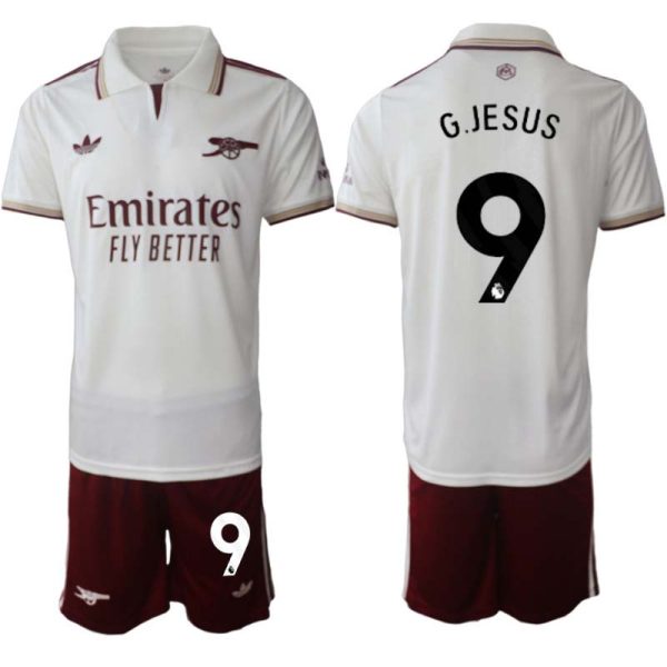 Herr Fotbollströja Arsenal Tredjeställ 2025/26 med namn Gabriel Jesus 9