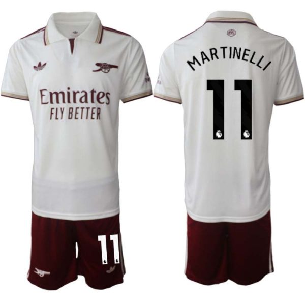 Billiga Fotbollströja Arsenal Tredjeställ 2025/26 med namn Gabriel Martinelli 11