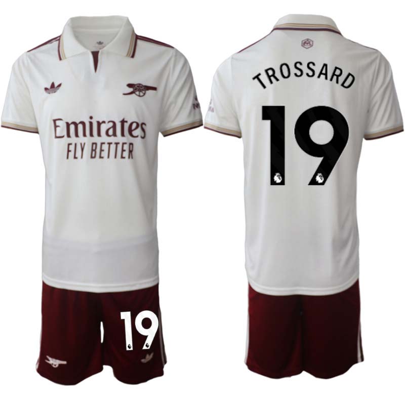Billiga Fotbollströjor Herr Arsenal Tredjeställ 2025/26 Leandro Trossard 19