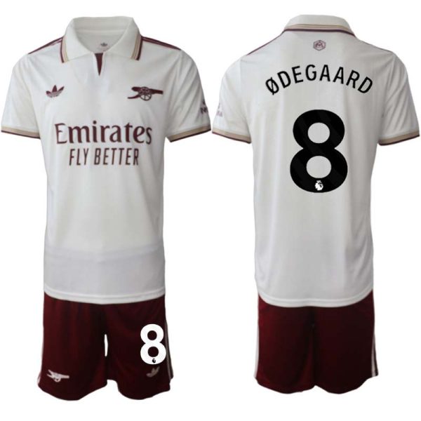 Billiga Fotbollströja Arsenal Tredjeställ 2025/26 med namn Martin Ødegaard 8