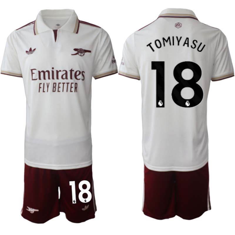Billiga Fotbollströjor Herr Arsenal Tredjeställ 2025/26 Takehiro Tomiyasu 18
